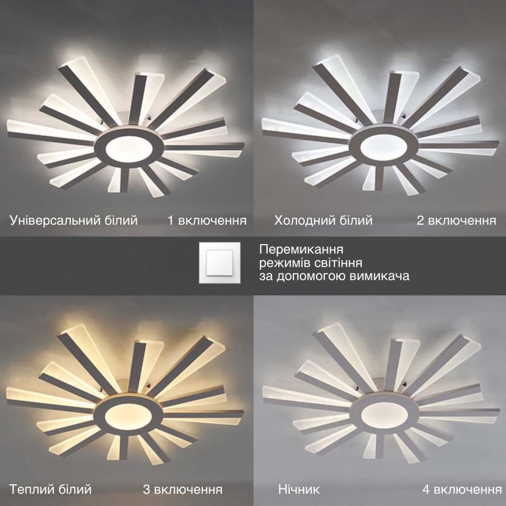 Люстра светодиодная ESLLSE TERESA 1x70 Вт LED-модуль белый 10205