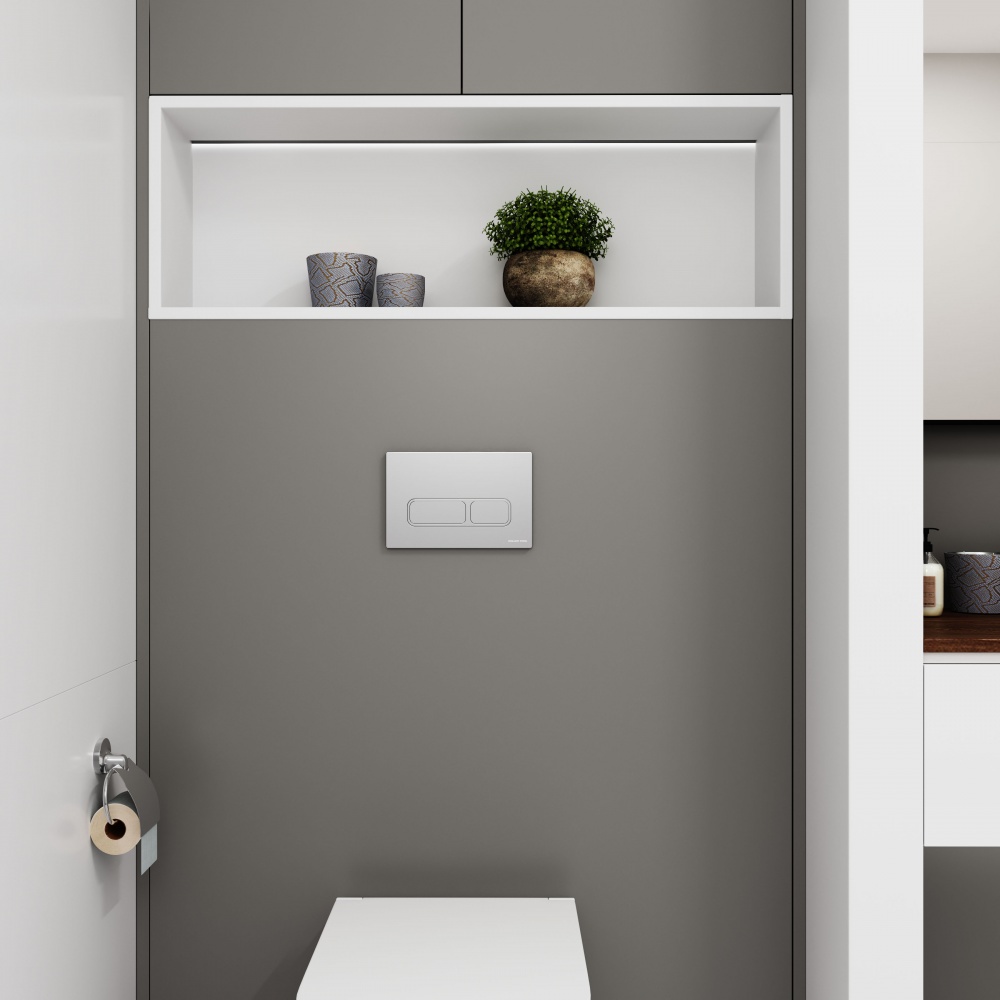 Клавиша смыва Koller Pool STYLE PRO Edge, хром