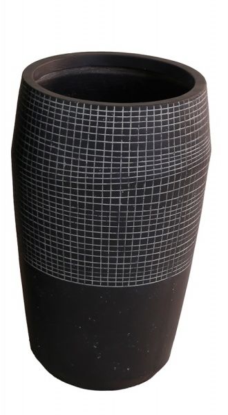 Кашпо Engard Пуату круглий 49 л темно-сірий (GA77-1) 