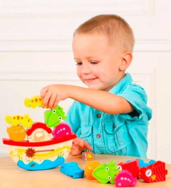 Ігровий набір Bebelino гра-баланс корабель з тваринами 58151