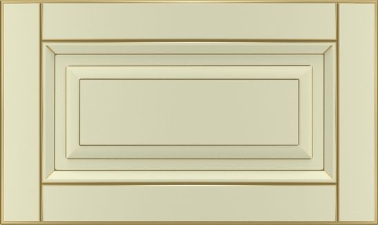 Фасад для кухні Грейд-Плюс Ваніль патинована золотом №384 355x596 Паюта