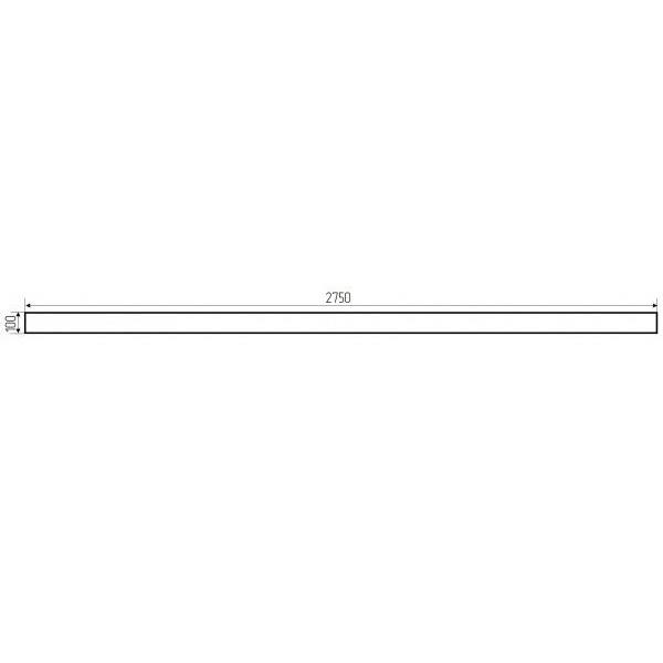 Цоколь на кухню 100x2750 мм ДСП графит
