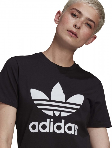 Футболка Adidas TREFOIL TEE GN2896 р.34 чорний