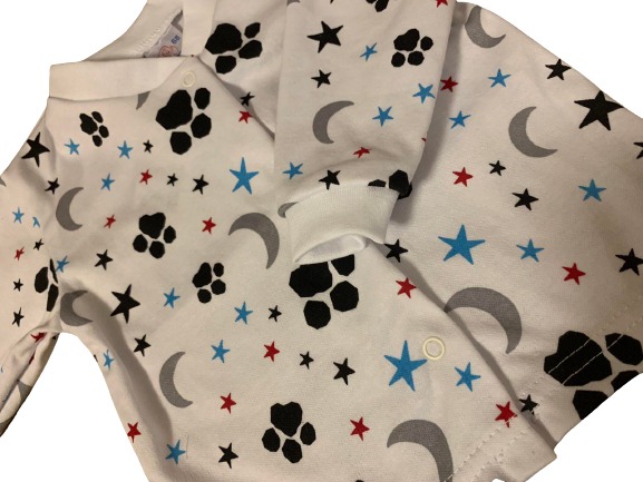 Кофта для девочек унисекс Моя планета месяц + звезда р.68 разноцветный 