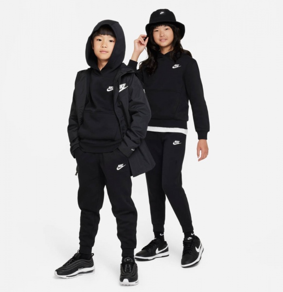 Брюки Nike K NSW CLUB FLC JGGR LBR FD3008-010 р. S черный