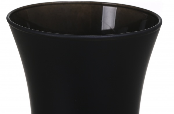 Ваза стеклянная Soft Лилия 25 см черная 