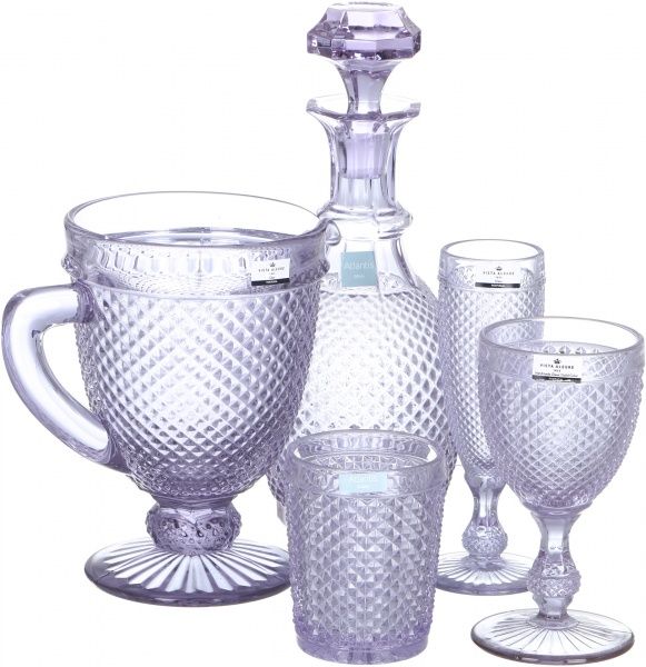 Графин Bicos Cinza лиловый 1 л 49000104 Vista Alegre