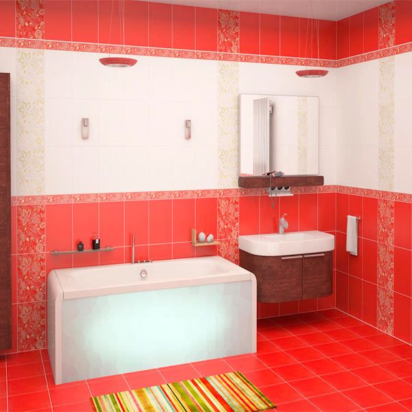 Плитка Карпатская керамика Агата красная 300x300 мм