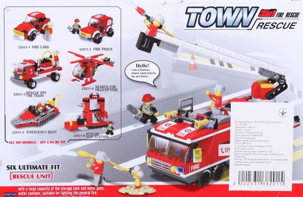 Конструктор Shantou Fire Series Авто 1 C1180111/1