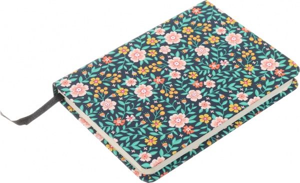 Блокнот Первые цветы 10,5x14,5 см синий