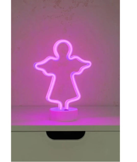 Настольная лампа Luna Neo Ангел 1x1,7 Вт без цоколя розовый