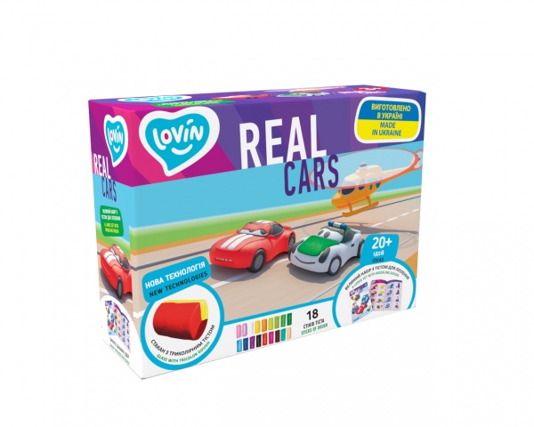Набір тіста для ліплення Lovin Real Сars 41191