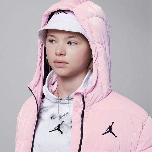Пуховик Nike JDG BOXY FIT PUFFER 45C483-A0W р.M рожевий