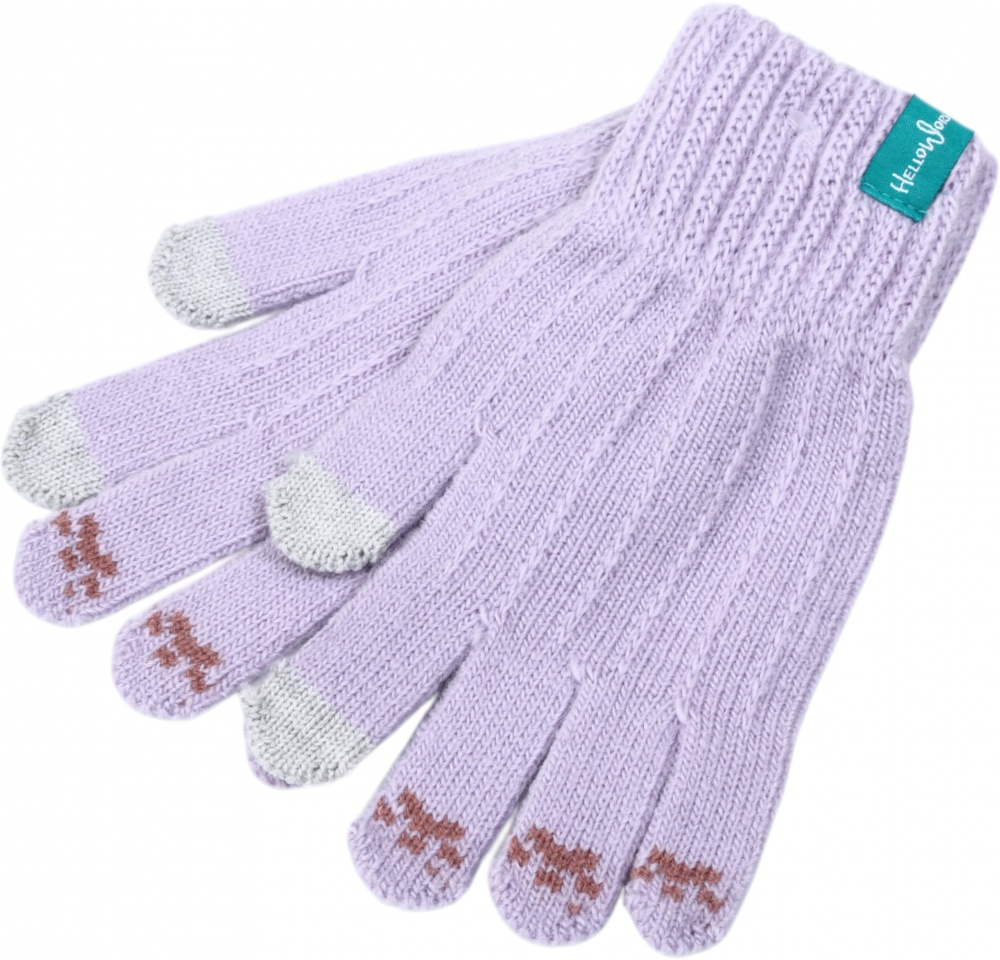 Рукавицы HW для девочек р.14-16 /сиреневый