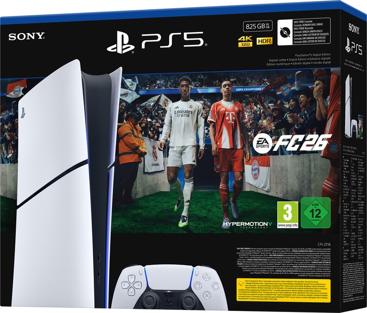 Ігрова консоль Sony PlayStation 5 Slim Digital Edition (EA SPORTS FC 26) white
