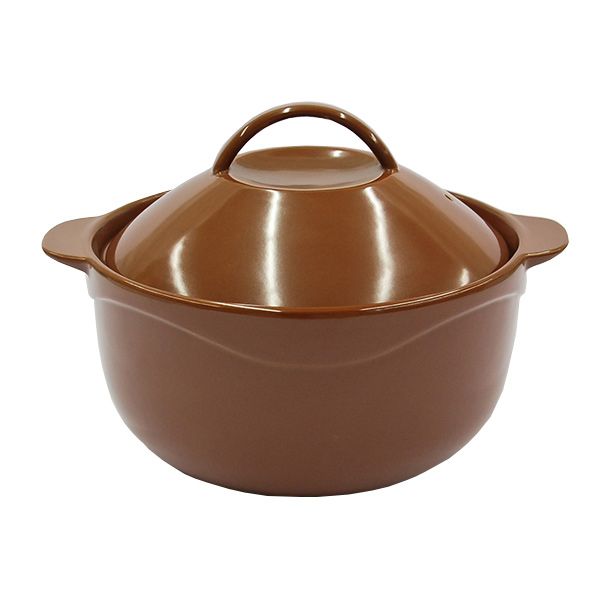 Кастрюля керамическая коричневая 3.5 л