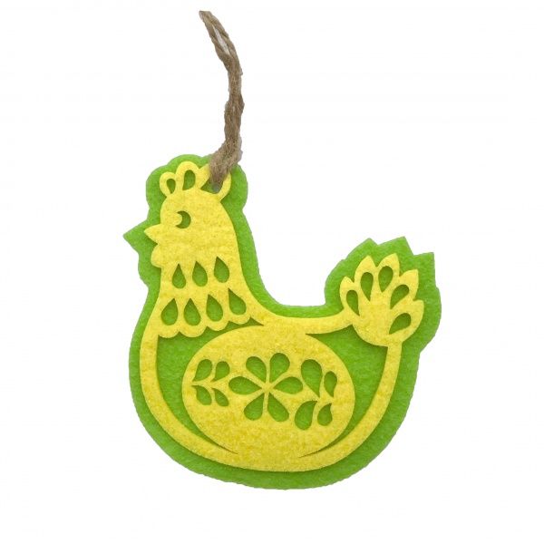 Декор півник з фетру мульти