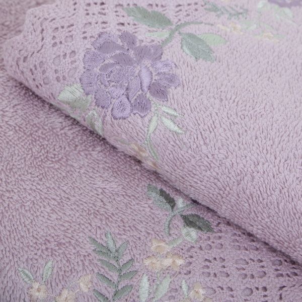 Набір рушників Amora світло-лавандовий Karna 