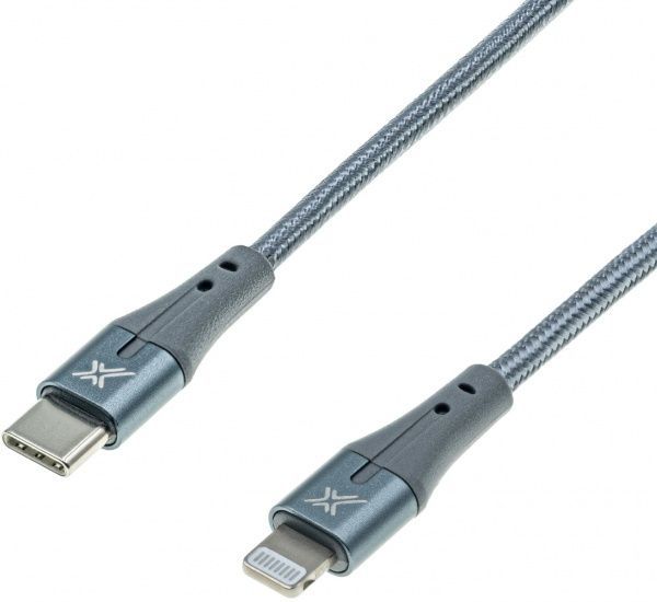 Кабель Grand-X Lightning – USB-C 1 м сірий (CL01) 