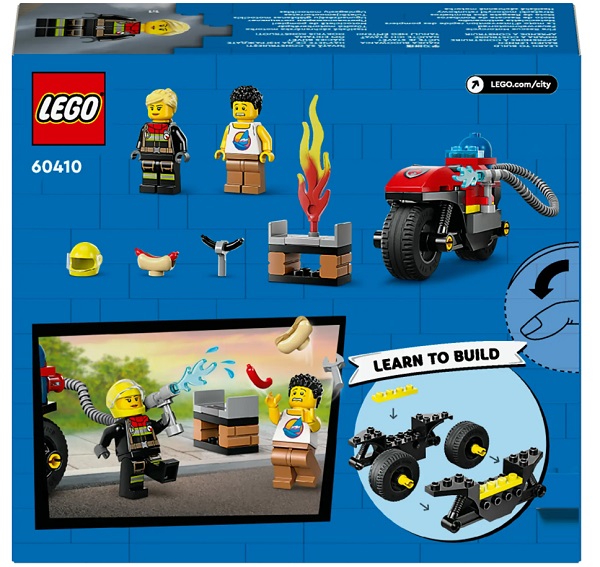 Конструктор LEGO City Пожарный спасательный мотоцикл 60410