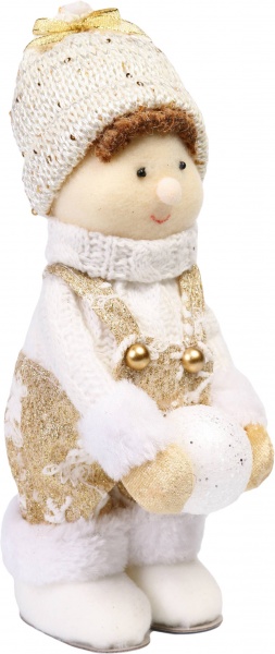 Декорація новорічна хлопчик/дівчинка/ із сніжками в асортименті 24 см 