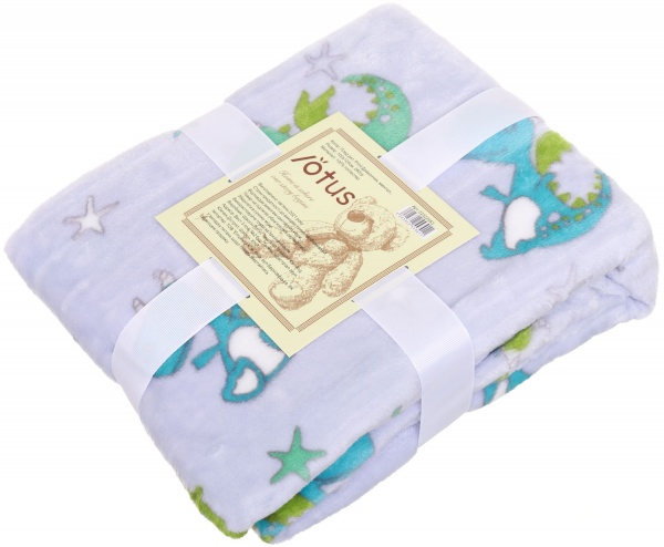 Плед Lotus Дракончик 100x120 см ментоловий 21kf-01 