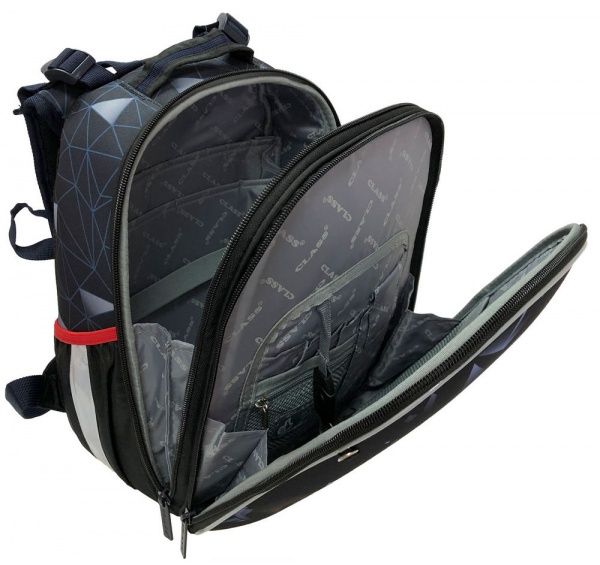 Рюкзак каркасный CLASS SchoolCase Mini Crash Car 2 отделения 2109C