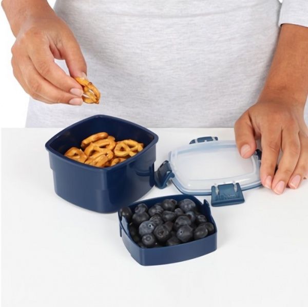 Ланч-бокс RENEW 0,4 л пластик синій 02500198 Sistema