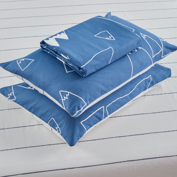 Комплект постільної білизни Montana 2 синій La Nuit 