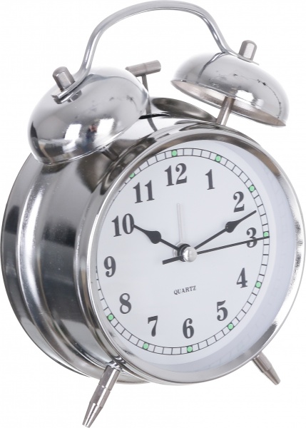 Будильник Alert (XYX 10850S) 11,7х17х5,6 см срібний