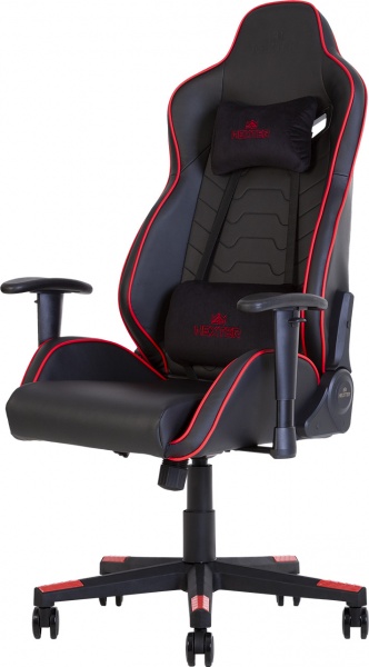 Кресло Nowy Styl HEXTER MX R1D TILT PL70 ECO/02 BLACK/RED FR черный/красный 