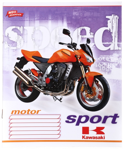 Зошит шкільний уф-лак 12 аркушів у лінійку в асортименті Мрії збуваються