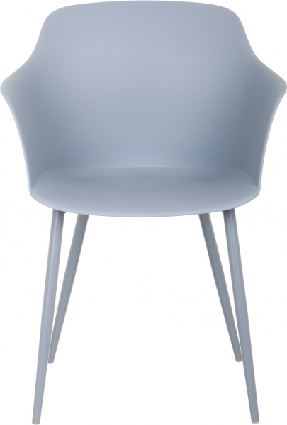 Стілець обідній з підлокітниками Tulip сірий сірий/сірий