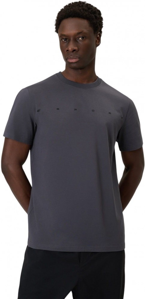 Футболка 4F TSHIRT M2661 4FWSS26TTSHM2661-22S р.XL сірий