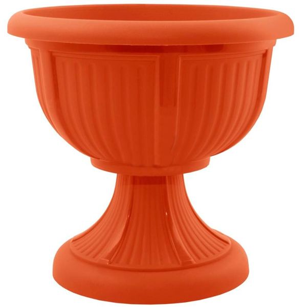 Вазон пластиковий Алеана Леон круглий 15л теракот (114002) 