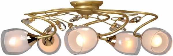 Люстра потолочная Vitaluce 5xE14 золотой V3673/5PL 