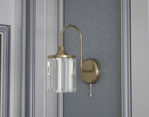 Бра Hopfen Bogen AB 1x60 Вт E14 бронза 