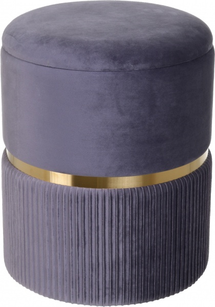 Скриня-пуф Bernard 36х36х44см темно-сірий 