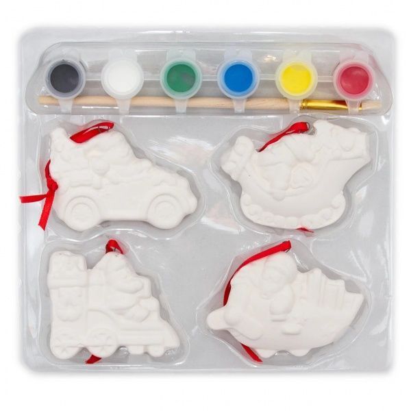 Набор для творчества 4 фигурки, 6 красок 022403 Девилон