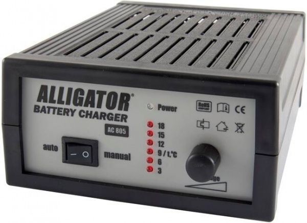 Зарядний пристрій Alligator 12В 18А AC805