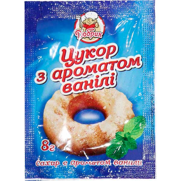 Цукор з ароматом ванілі 8 г Добрик (4820076010477) 