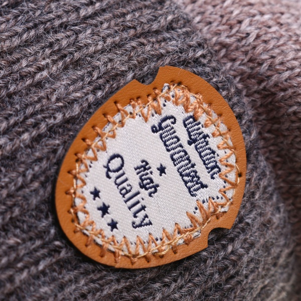 Шапочка детская для мальчика Kraft+ р.50-52 коричневый меланж 1735 