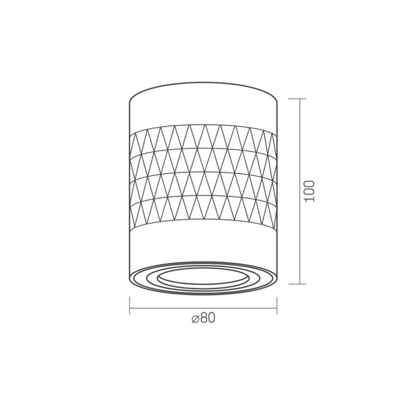 Светильник точечный Videx SPF04A GU10 черный 26827 