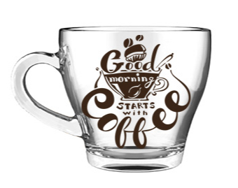 Чашка Good morning starts with Coffe 230 мл Morocco Galleryglass