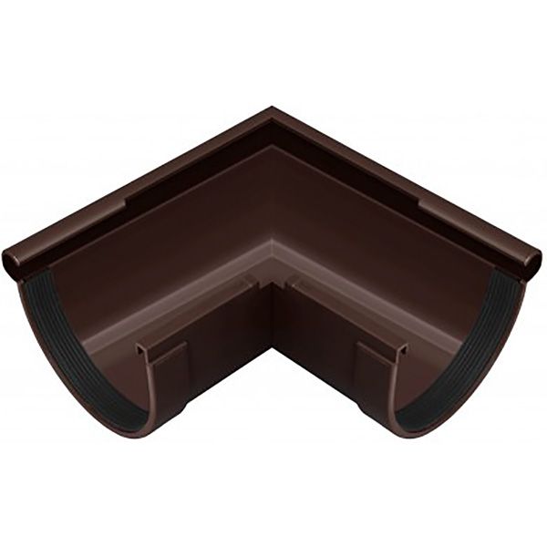 Угол наружный RAINWAY 90° d90 мм коричневый 