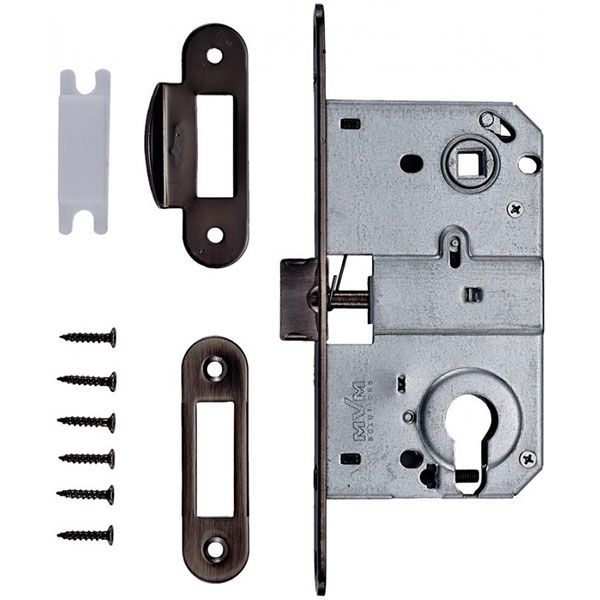 Механізм міжкімнатний MVM M-85C SB 85 мм стара бронза