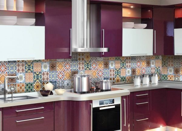 Наклейка на кухонный фартук Zatarga Плитка орнамент 02 Z180122 65x250 см