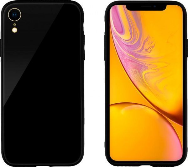 Чехол защитный Intaleo (Real Glass) для Apple iPhone XR black полиуретановый