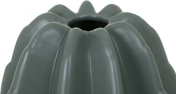 Ваза фаянсовая Cactus 17х38 см серый матовый Jomaze