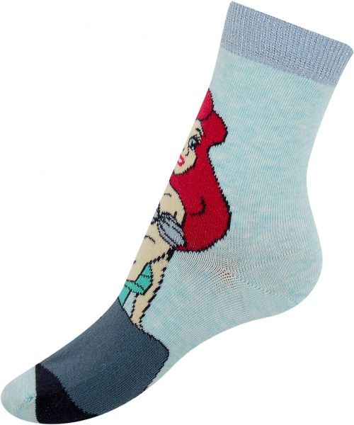 Шкарпетки Conte-Kids дитячі, CK DISNEY (принцеси) 385 17С-138СПМ р.16 блідо-бірюзовий 